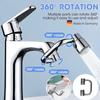 Universal Kitchen Faucet Extender 360° Adjustable Swivel Stainless Steel Splashproof Dual Mode Bathroom Sink Accessories