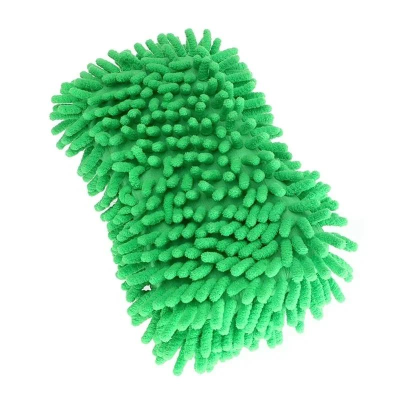 

Большой размер Варежка для мытья автомобиля Мягкая микрофибра Перчатка-полотенце для мойки автомобиля Автодетейлинг Чистящая губка-перчатка Принадлежности Зеленый