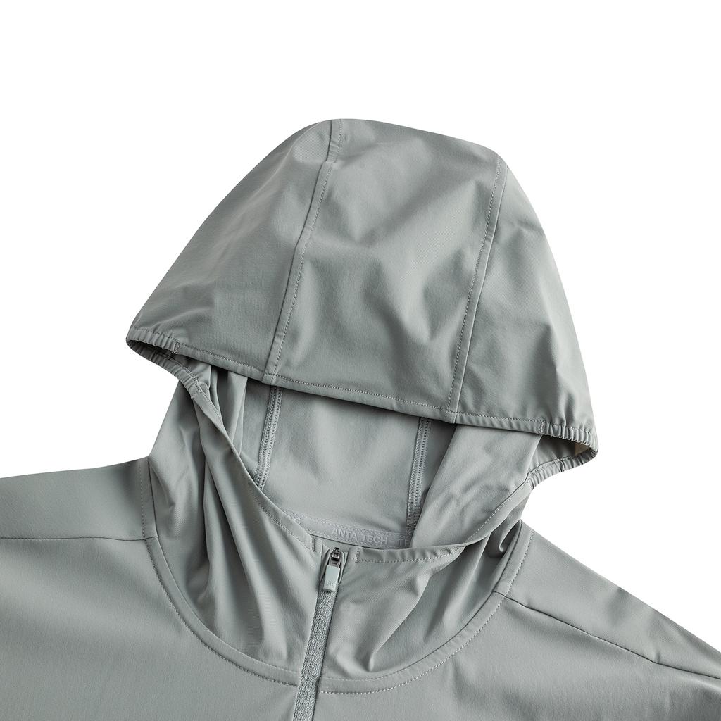 Anta Training Knitted Sports Jacket Men Jacket Granite-Gray 952627703-1