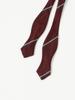 [BEAMS PLUS] Silk Wide Regimental Tie Bow Tie for Men, Wine Free, 38440090107