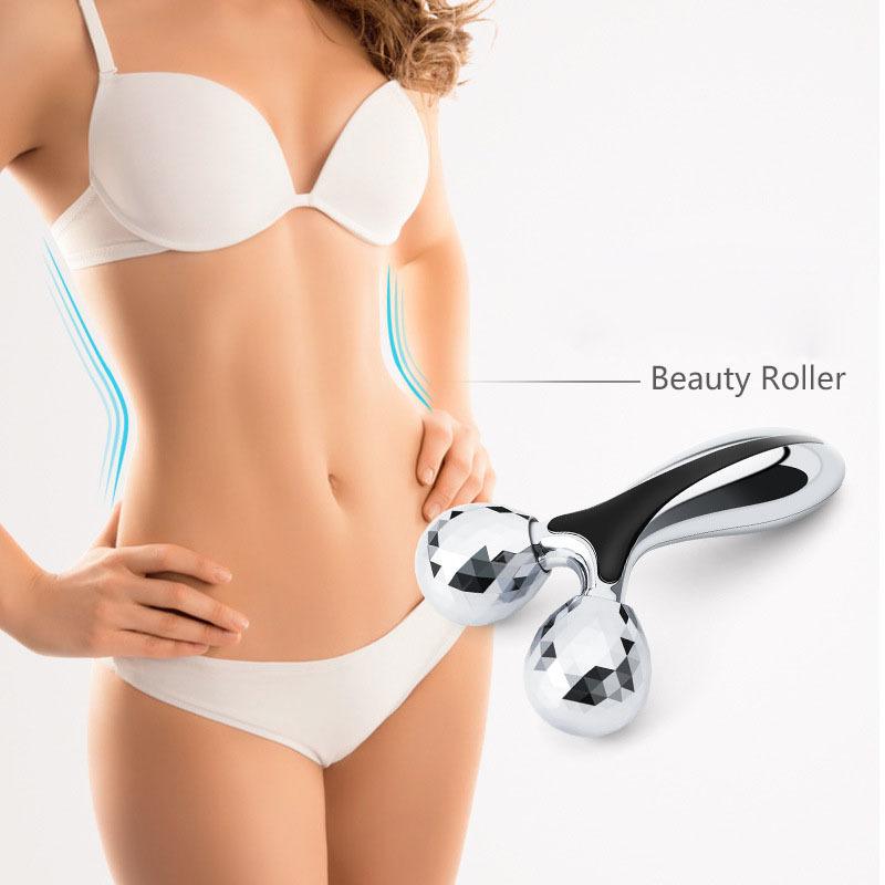 Rolling Face Massager with 3D Double Rollers Sculpting Tightening and Firming Beauty Tool KTY