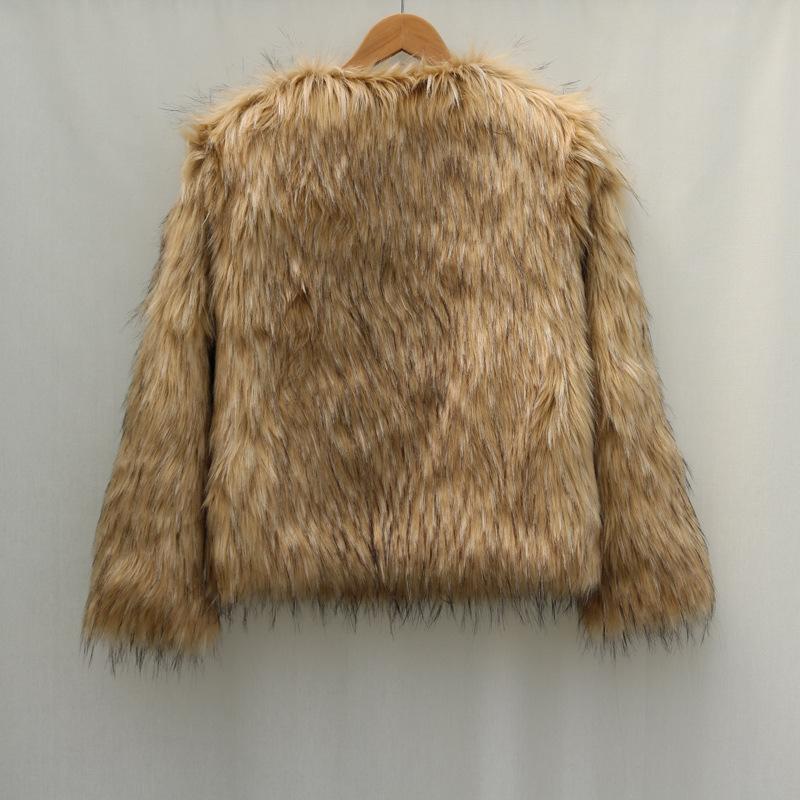 Autumn and Winter New Fox Fur Coat Short Loose Warm Large Size Raccoon Fur Coat Casual