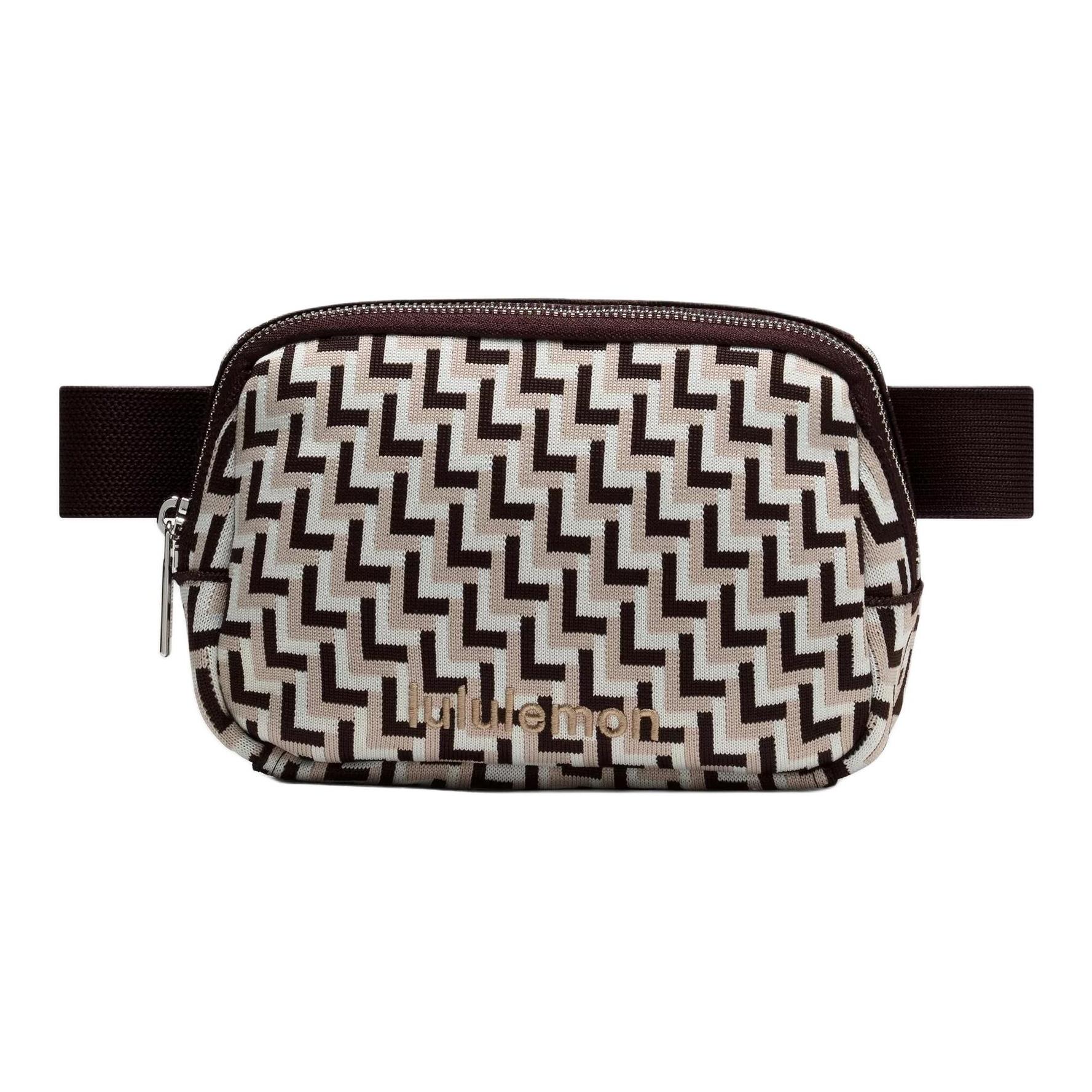 Lululemon Everywhere 1L Adjustable Strap Zipper Pocket Waist Bag Unisex Waist Bag Sand Antique-White LU9CDPS-070353 French Press & Sand Pit & Antique White