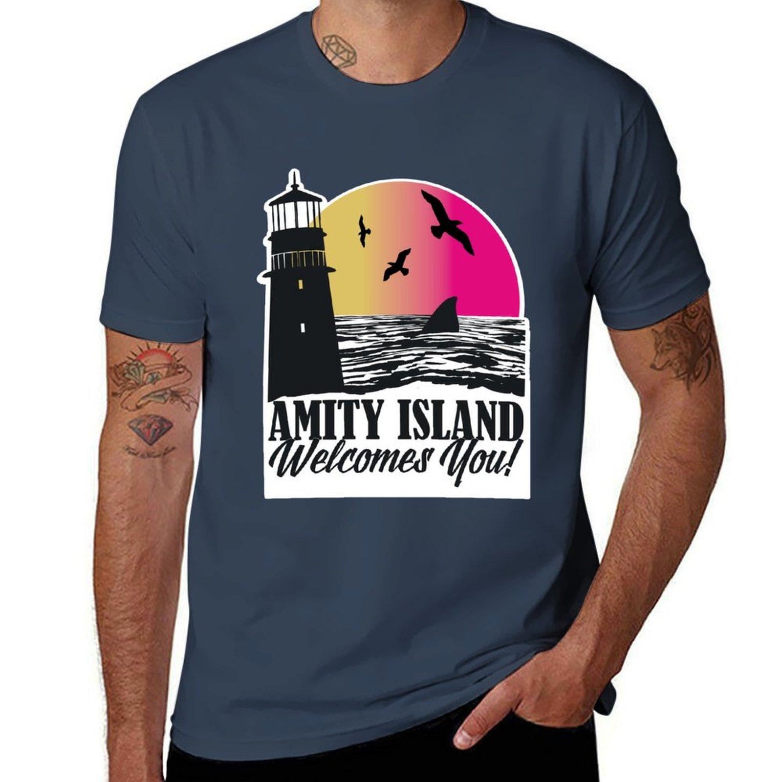 Welcome to Amity Island TShirt Unisex t shirt cotton 100 t shirts for Unisex cotton funny TShirt S