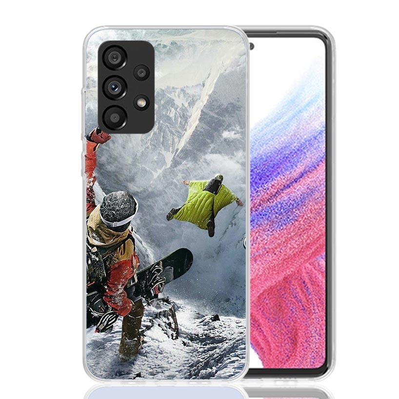 Adventure Snowboarding Extreme Phone Case For Samsung Galaxy A17 A16 A14 A15 A13 A57 A56 A54 A55 A53 A37 A36 A34 A35 A33 A26 A24