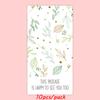 10-50Pcs Thank You Sticker This Package Is Happy To See You Too Flower Stickers Seal Label For Small Business Package Decor