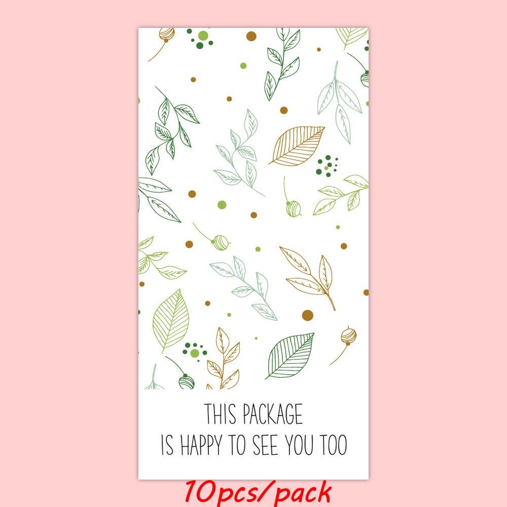 10-50Pcs Thank You Sticker This Package Is Happy To See You Too Flower Stickers Seal Label For Small Business Package Decor