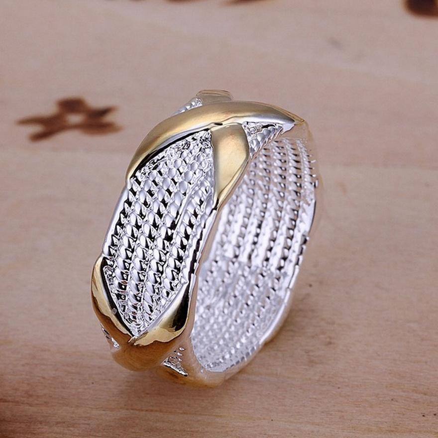 Wunderschöne Herren-Dame-Hochzeit, schöne Festival-Geschenke, silberfarbener Ring, trendiger Schmuck r013