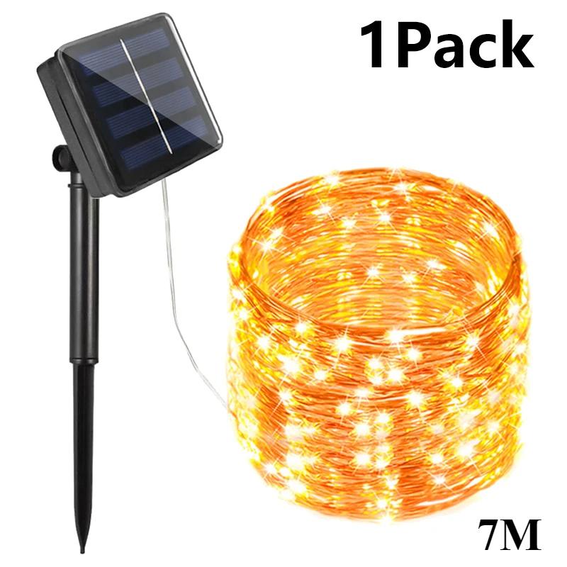 LED Outdoor Solar Lampe String Lichter Timing Fee Urlaub Weihnachten Party Girlande Solar Garten Wasserdichte Dekorative Lichter