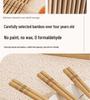 Mold-Resistant Four-Sided Nanmu Bamboo Chopsticks, High-Grade Carbonized Tableware