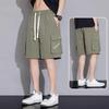 Workwear Shorts  Men's Multiple Pockets Cargo Shorts Summer Thin Loose Five Cropped Pants Sports Shorts