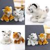 Adorable Cute Plush Tiger Animal Toy In White And Yellow For Kids And Collectors