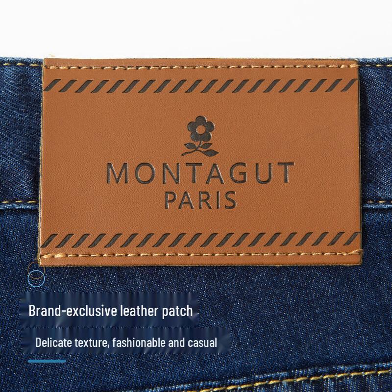MONTAGUT Men's Tencel Blend Casual Straight Jeans