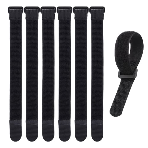 Aquafix Cargo Tie Straps, Set of 6, Velcro Straps, Adjustable Elastic Straps, Strong and Reusable for Suitcases, Prevents Cargo from Sagging, DIY, Sto