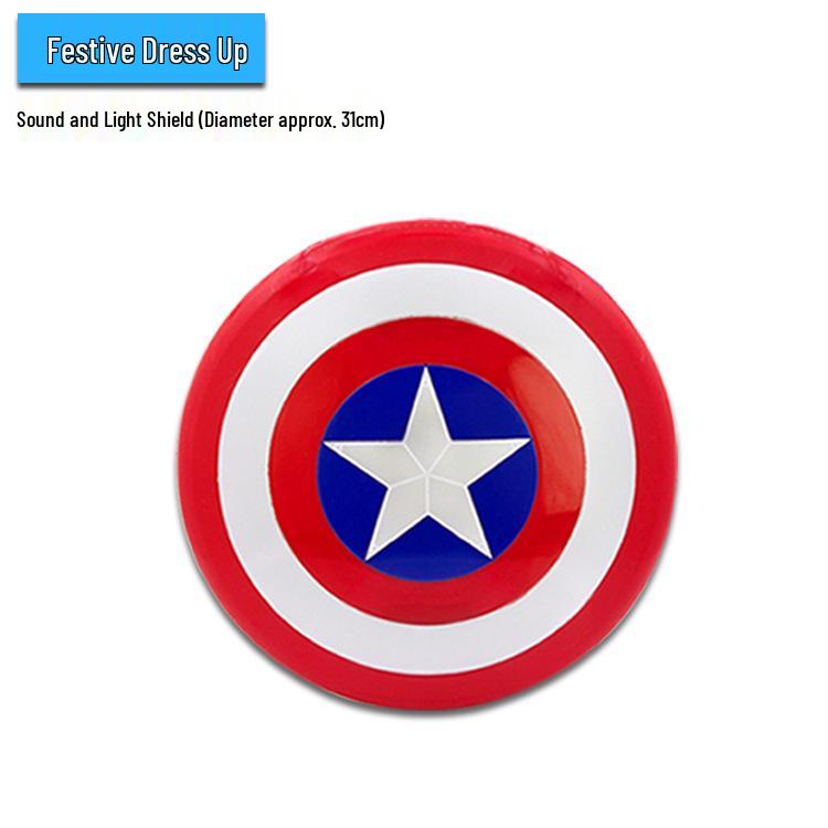 Children's Captain America Soft Bullet Launcher & Light-Up Mask Gift Set