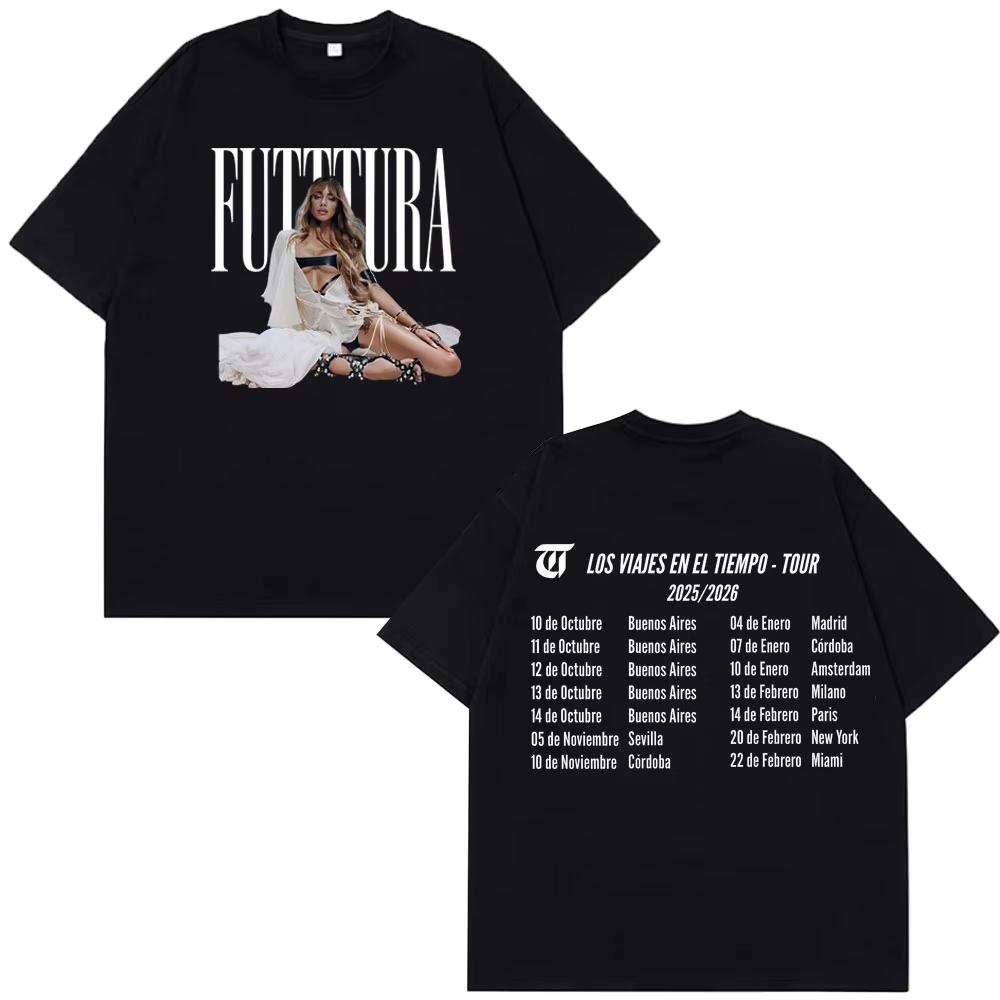 

Singer TINI STOESSEL Futtura Tour 2025-2026 Vintage Printed T-shirt Men Women Hip-hop T-shirts Cotton Casual T-shirts Streetw... 5XL різнокольоровий