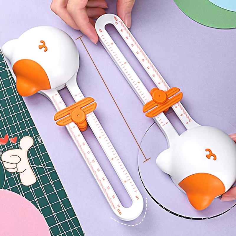 360-Degree Precision Circle Cutter - Stainless Steel Paper Trimmer For Diy Crafts, Students, 3.93" To 12.6" Diameter