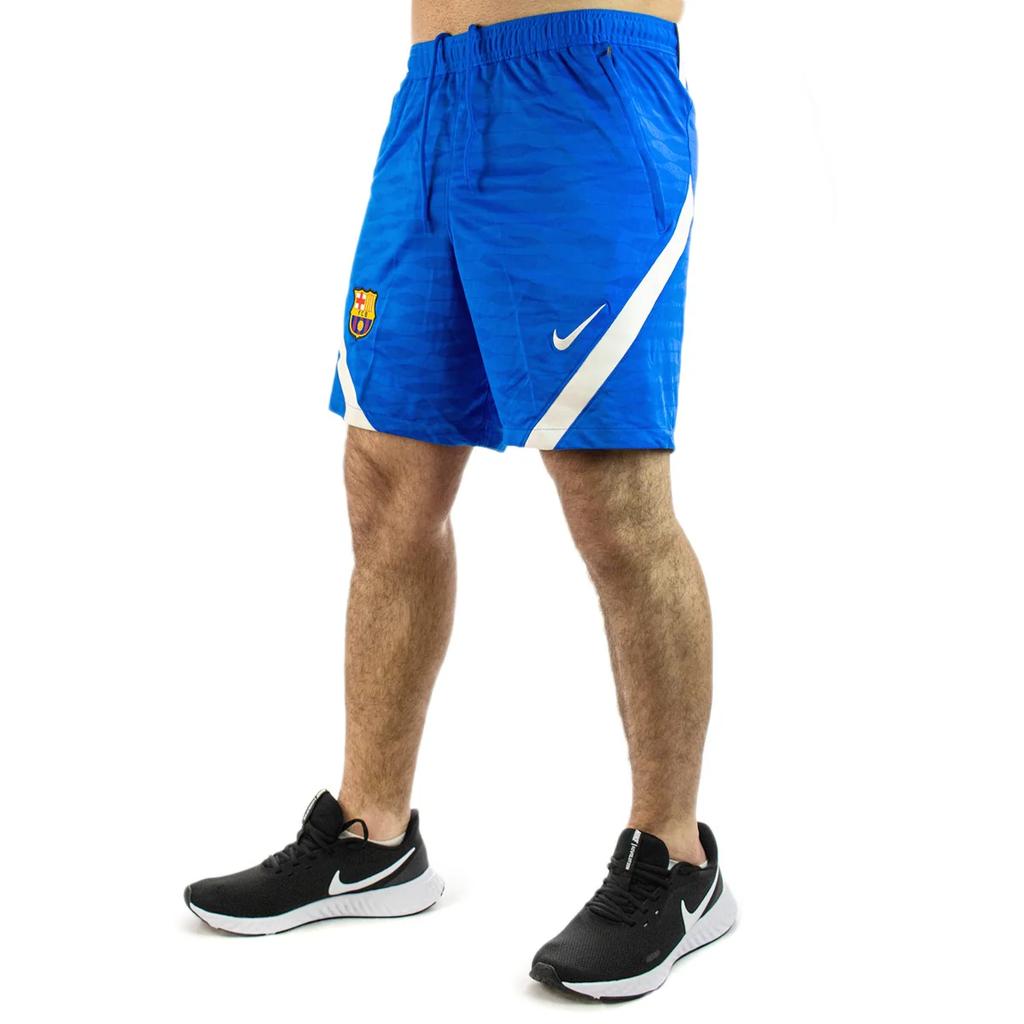 Nike Barcelona Club Training Series Printed Logo Elastic Straight Football Shorts Men Shorts Blue CW1849-427