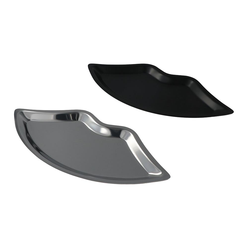 Luxury Jewelry Storage Tray Lip Shaped Display Plates Home Accessories Metal Tray Female