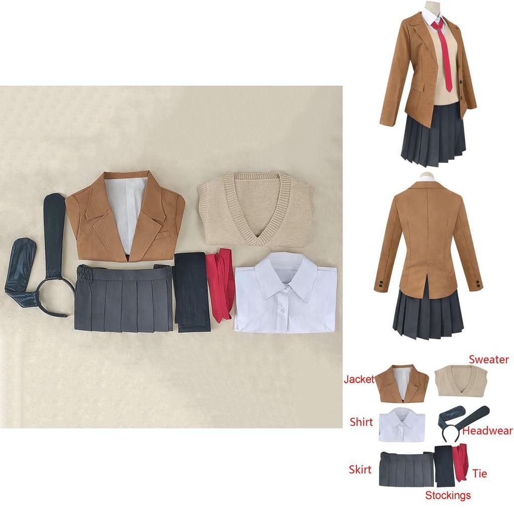 Premium Seishun Buta Yarou Wa Bunny Girl Sakurajima Mai Cosplay Costume Full Set Outfit For Captivating Parties And Events