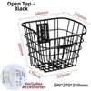 Universal Large Capacity Storage Baskets Metal Bicycle Front Basket  Electric Bicycles Accessories