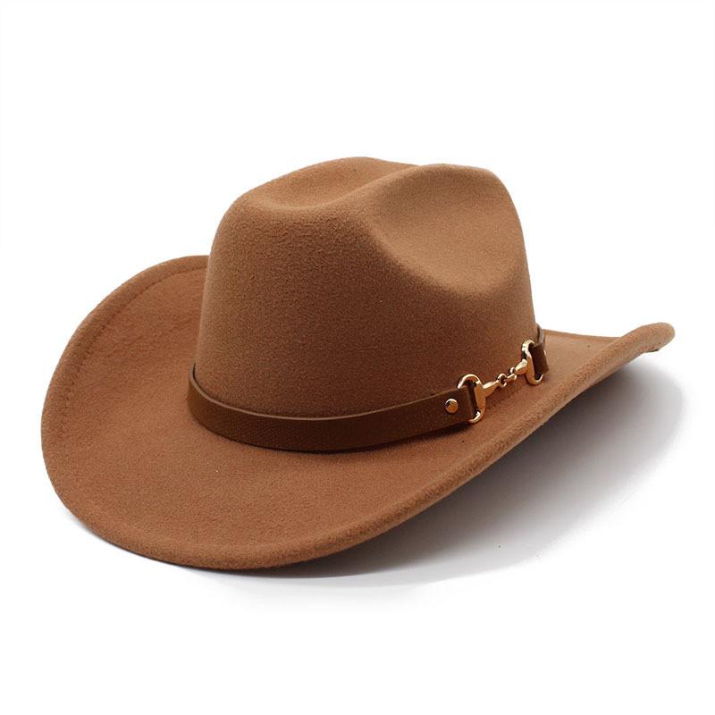 Traditional Tibetan Style Western Cowboy Hat With Wool Felt For Men And Women Summer Sun Protection