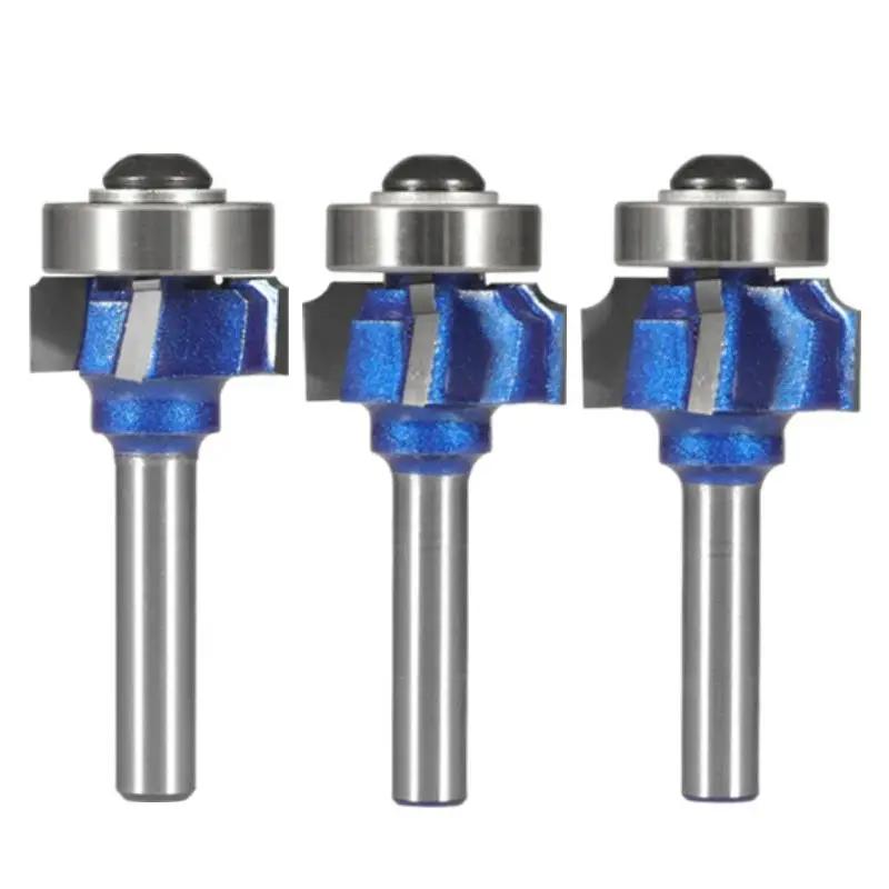1 PCS 6mm/6.35mm/8mm ShankCorner Round Router Bit R1 R2 R3 Trim Edging Woodworking Mill Classical Cutter Bit for Wood