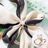 Fashion Pearl Rhinestone Brooches for Women Square Scarf Buckle Geometry Cross Brooch Pin Metal Ring Clothing Accessories