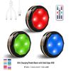 Wireless Color-Changing LED Remote Night Light - Mini Luminous Red Cabinet Décor