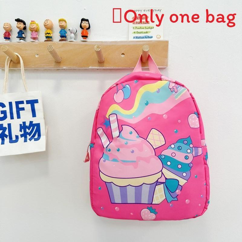 Mermaid Cat Dinosaur Shark Patterns Backpack Breathable Nylon Straps Shoulder