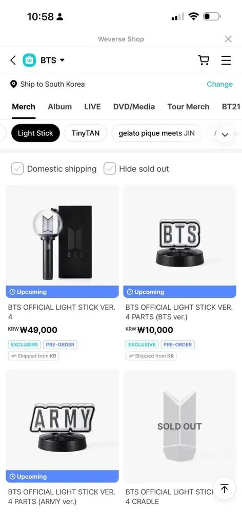 BTS OFFIZIELLER LIGHT STICK VER.4 Amibam BTS