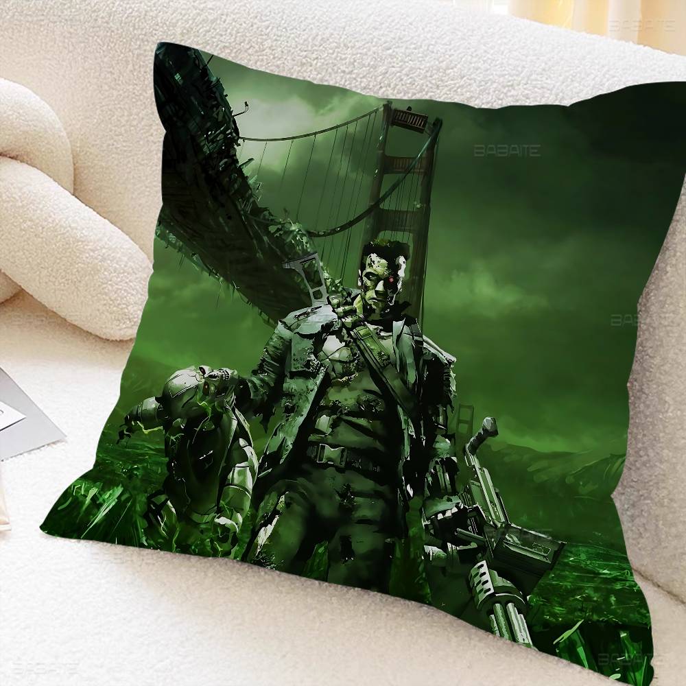 Movie T-TERMINATOR Pillow Cover Sofa Cushion Cover Home Room Decoration Children Gift
