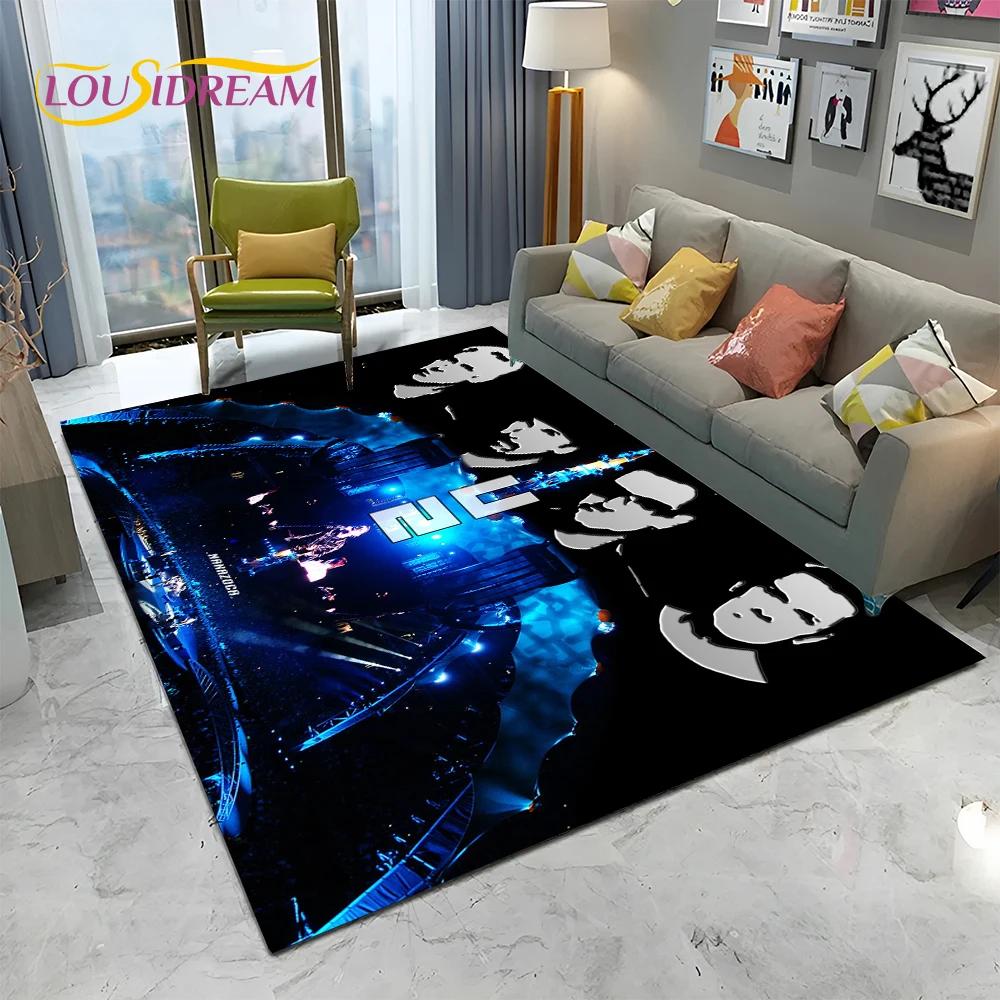 3D Printing U2 Rock Bang Bono Area Rug,Carpet Rug for Living Room Children's Bedroom Sofa Doormat Decor,Kids Non-slip Floor Mat