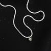 Elegant Olive Green Zircon Star Clavicle Pendant Necklace for Women