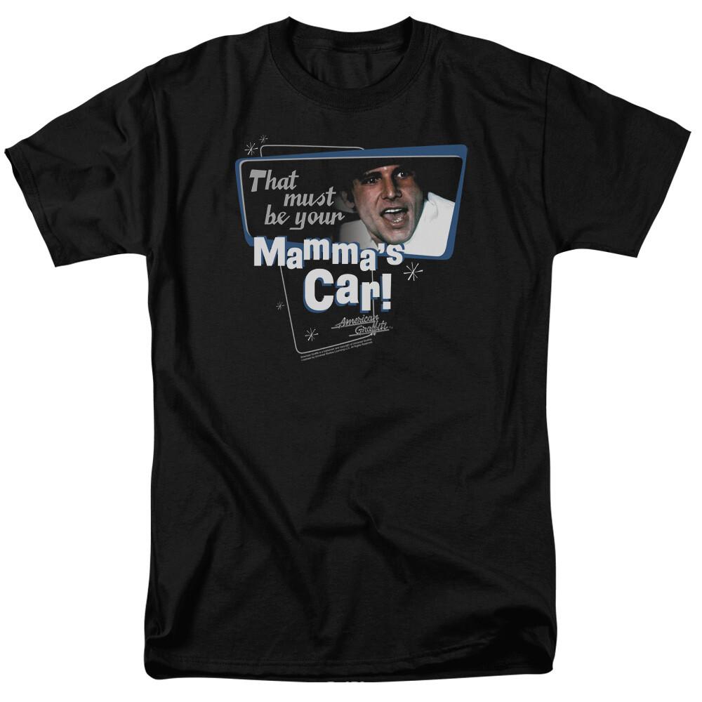 American Graffiti Mammas Car T Shirt Mens Licensed Classic Movie Tee Bob Black XXXXL