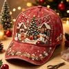 New Christmas Hat Digital Printing Fashion Curved Brim Baseball Cap Retro Baseball Cap