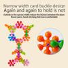 60/100/200Pcs Block Toys 3D Design Three-dimensional Rotating Fun Stable Color Recognition Multicolor Plum Blossom Building Blocks Birthday Gift