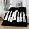 3D Dream Piano Key Music Instrument Cartoon Blanket,Soft Throw Blanket for Home Bedroom Bed Sofa Picnic Office Travel Cover Kids