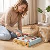 Kratzbrett mit Whack-a-Mole Spielzeug, Interaktives Puzzle-Spielzeug mit geringem Haarausfall für und zum Spielen
