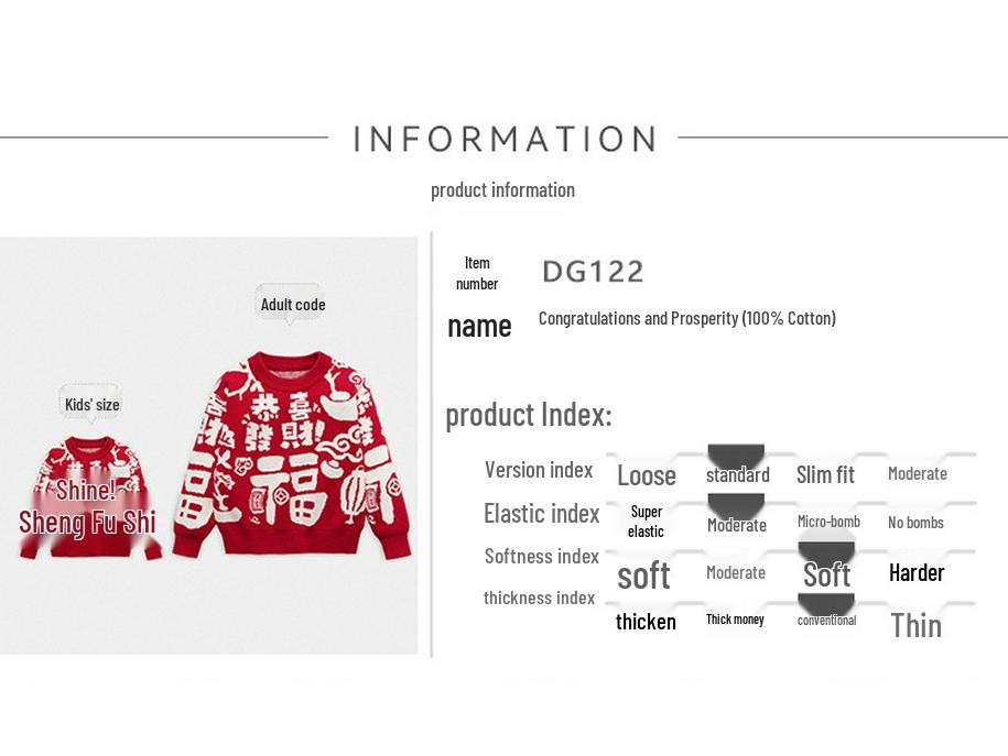 2026 Festive Red Family Matching Sweaters for Chinese New Year - Trendy Outfits for a Family of Three or Four