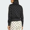 Adidas Originals Satin Printed Polka Dot Sports Stand Collar Zip Stripe Long Sleeve Jacket Women Jackets KV1166