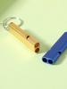 Dual-Frequency Aluminum Survival Whistle with Double Tubes for Outdoor Rescue