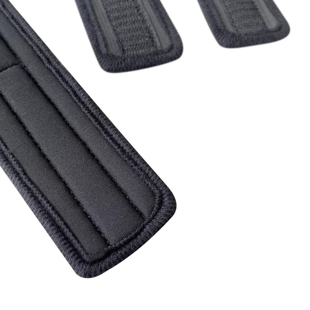 Nine-Ring Bondage Set: Handcuffs, Neck Collar, Waist Belt, Eye Mask, Restraint Straps, Sponge Material.