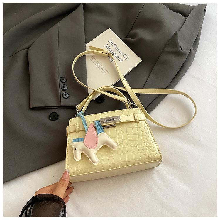 Summer Fashion Handbag, Women s Crocodile Pattern Temperament, Single Shoulder Crossbody Bag, High-end Sense, Niche Commuting Bag