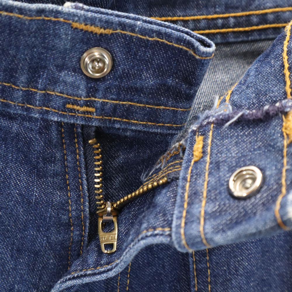 GUNG HO 90s Made In USA Old Work Denim Pants Indigo Blue Jeans Men's Used