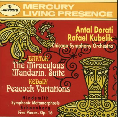 CD BARTOK, HINDEMITH, SCHOENBERG, KODA - Miraculous Mandarin  4343972 Mercury 1998 Germany Classical Used