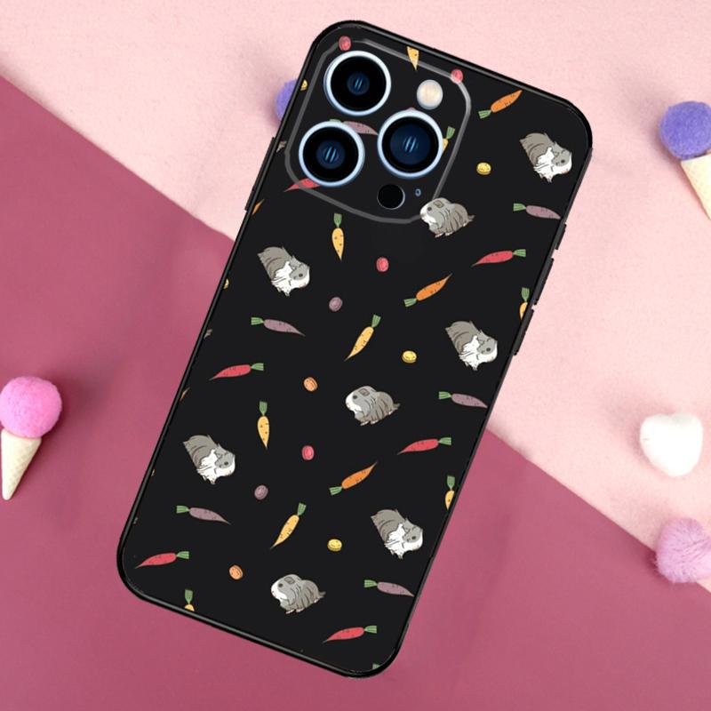 Pattern Guinea Pig Cute Case For iPhone 16 15 Pro Max 11 12 13 Mini 14 15 Pro Max 16 Plus XR 16e Phone Back Cover