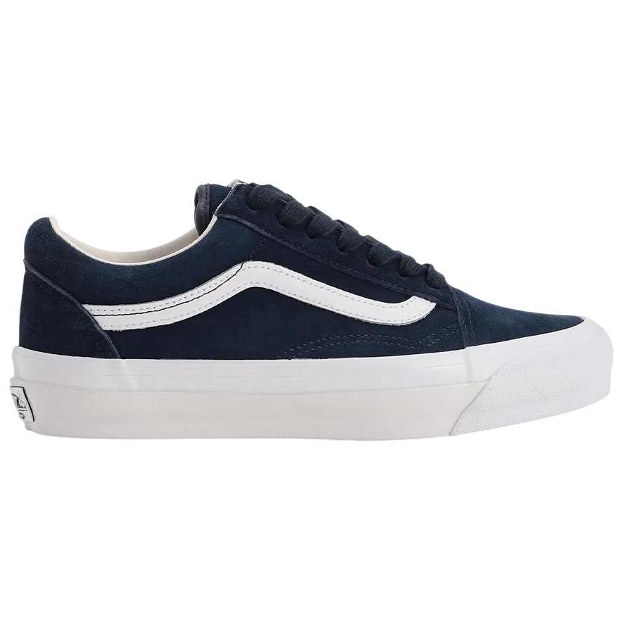 Vans Premium Old Skool Classic Comfortable Skate Shoes Unisex Sneaker Dark-Blue White VN000D9VCJE