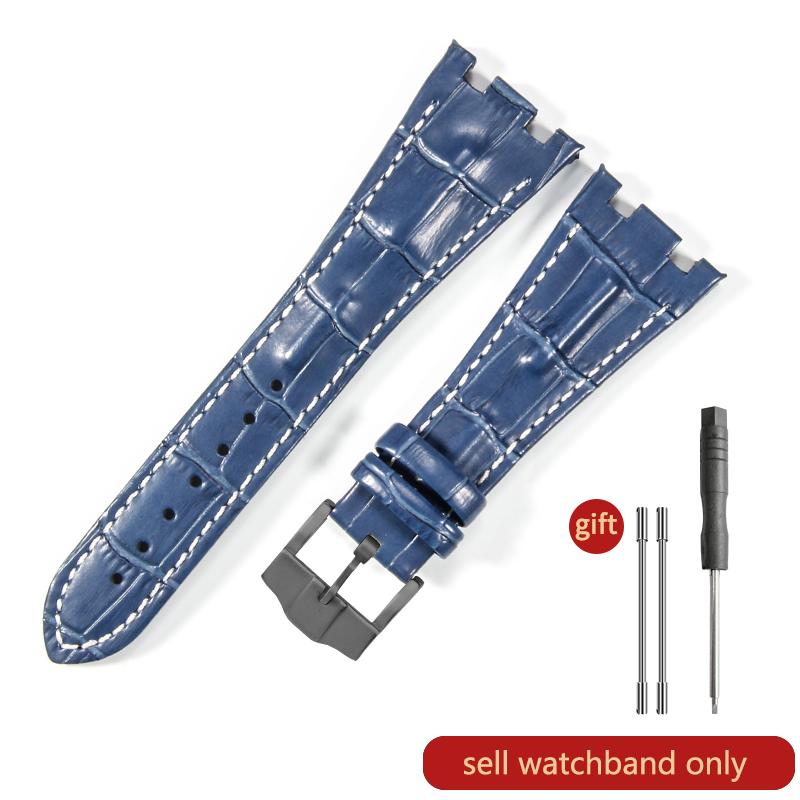 Cinturino Orologio in Pelle di Mucca Primo Strato per AP Aibi 15703 26471 26474 Serie Royal Oak Offshore 28mm Accessori Orologio per Uomo CinturinoMN