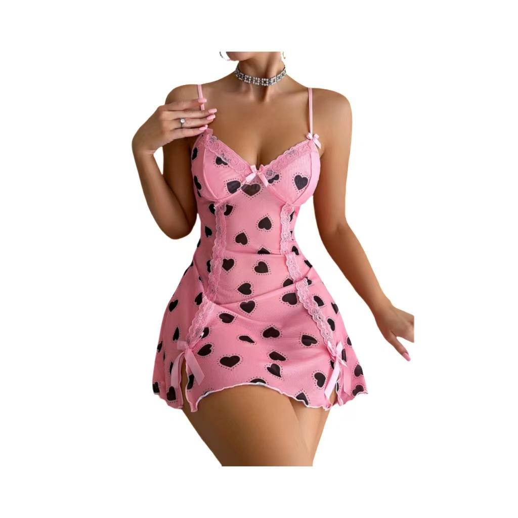 2026 neues sexy Pyjama-Set im europäischen und amerikanischen Stil Loungewear Träger Liebe Damen